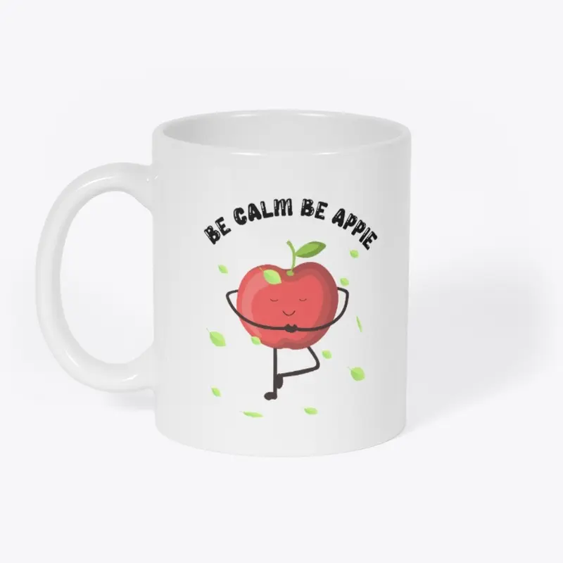 Apple themed mug