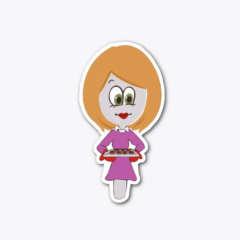 Baking cookies sticker